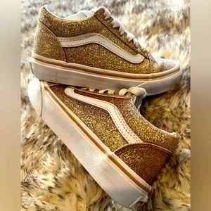 Vans Old Skool glitter skate shoe